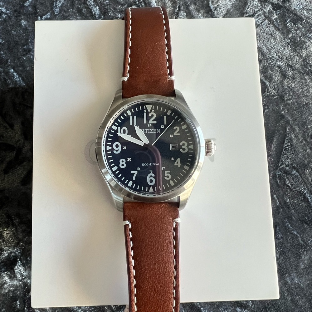 Citizens Watch - Blue Face with Leather Band